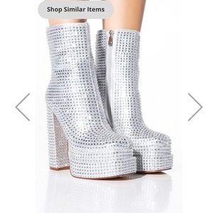 Silver Space Disco Boots 🪩